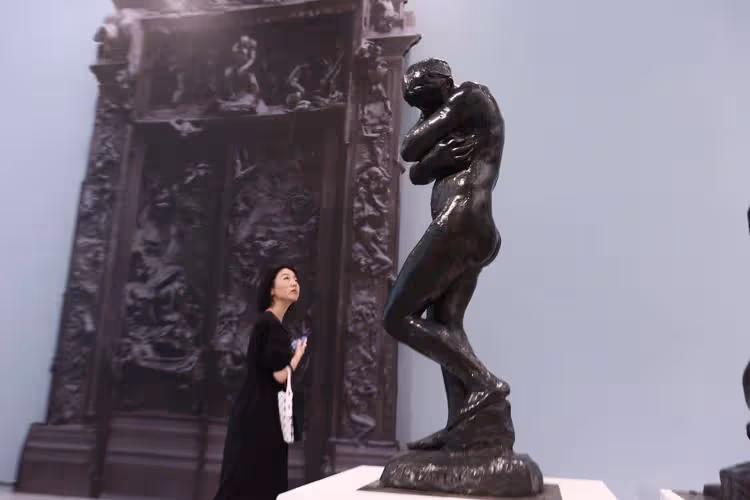 羅丹、常玉真跡富邦美術館看得到　《地獄之門》下亞當、夏娃的掙扎與糾結