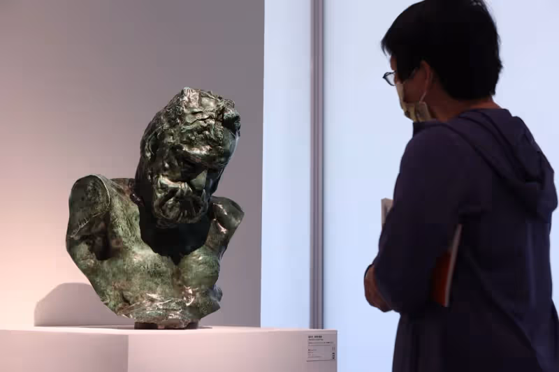 羅丹、常玉真跡富邦美術館看得到　《地獄之門》下亞當、夏娃的掙扎與糾結