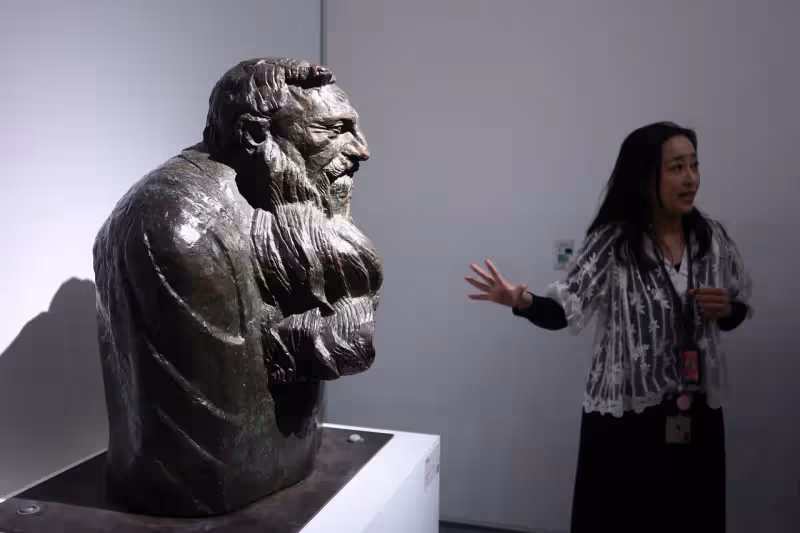 羅丹、常玉真跡富邦美術館看得到　《地獄之門》下亞當、夏娃的掙扎與糾結
