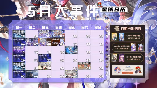 【崩壞：星穹鐵道】V2.2攻略 | 上半活動日曆一圖流！