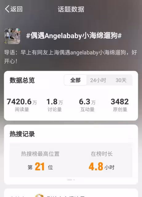 楊穎上海街頭遛狗，兒子與神秘男伴同行引猜疑