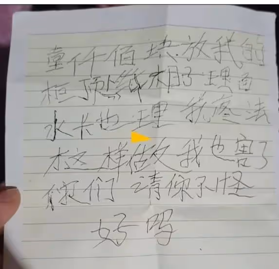 72歲老人難忍病痛留下遺書輕生,不想連累家人:你們不要怪我好嗎