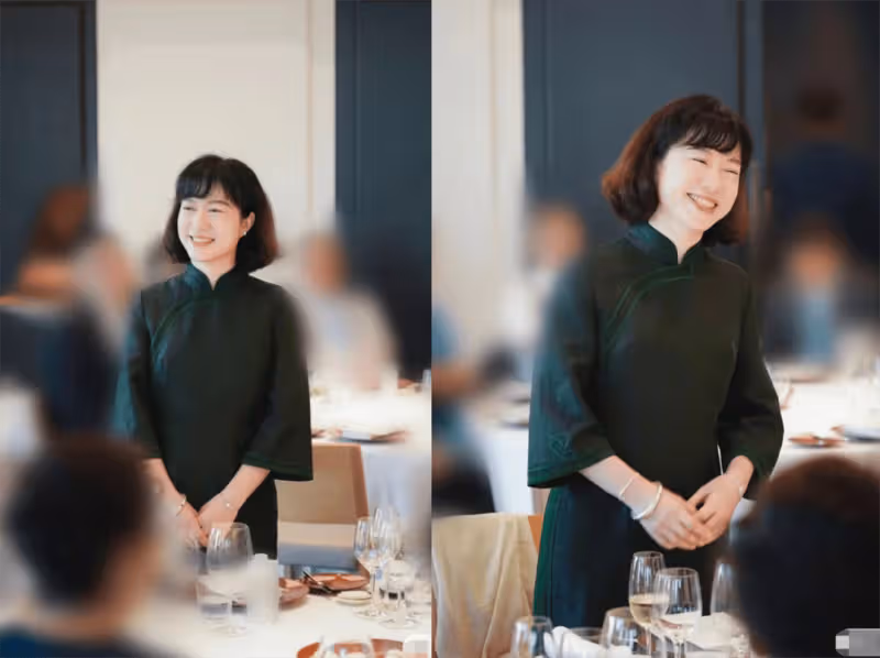 47歲翁帆旗袍亮相日本聚會,滿臉笑遭質疑,丈夫楊振寧久病堪憂