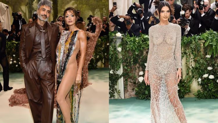 Met Gala｜Rita Ora當老公面幾乎全裸　維密天使不能輸直接「露點」了