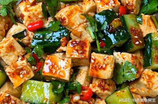 買1斤嫩豆腐,教你做涼拌風味的家常菜,嫩鮮下飯,風味嘎嘎好吃