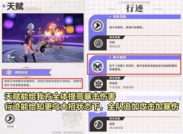 《崩壞:星穹鐵道》知更鳥技能配隊前瞻分析