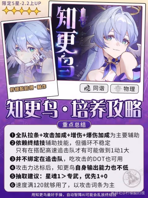 《崩壞：星穹鐵道》知更鳥培養攻略