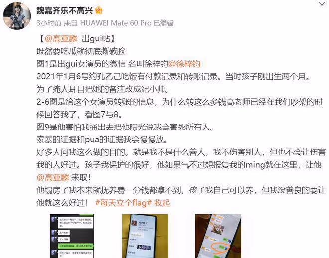 炸裂!「國民爸爸」高亞麟被曝家暴出軌:女方26歲,是關曉彤同學