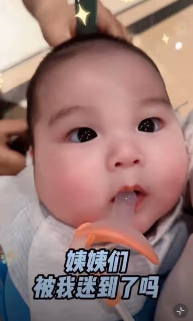 趙本山外孫近照曝光,4個月小皮兒胖嘟嘟超像舅舅,神態隨姥爺