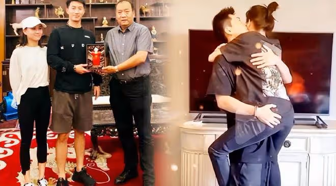 竇驍何超蓮慶祝33歲生日,雙手護在老婆肩上,合體打破婚變傳聞