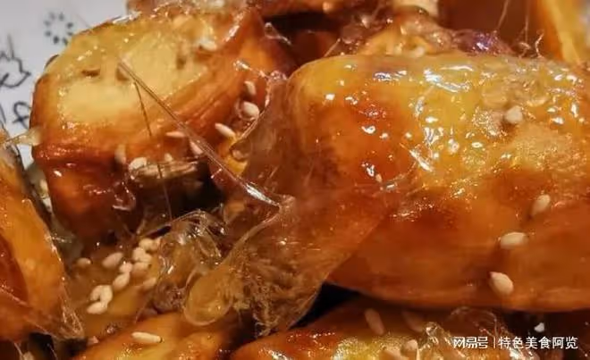 挖到寶了,這款拔絲地瓜太解饞,香甜脆香,解饞味美,美食被誇爆