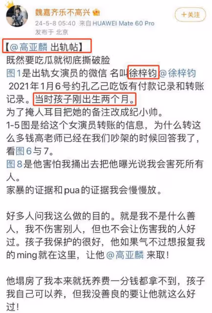 51歲高亞麟被曝孕期出軌,小三美艷私照遭曝光,這誰能忍得住啊!