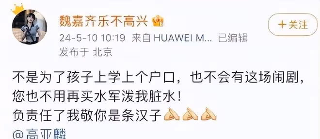 高亞麟的回覆來了,比較靠譜!不愧是大導演,小作文堪稱公關典範
