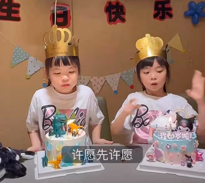 熊黛林雙胞胎女兒6歲了!小姐妹遺傳媽媽高個子,超像爸爸郭可頌
