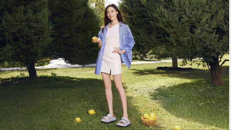 倪妮不僅高級臉吸睛～　曬零瑕疵美腿輕鬆詮釋夏季出遊造型