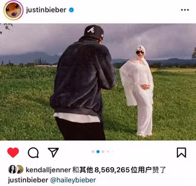 海莉官宣懷孕,即將迎來和比伯的第一個孩子,比伯拍孕照喜極而泣