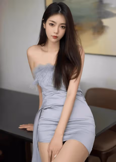 緊身短裙配高跟,優雅身姿展魅力