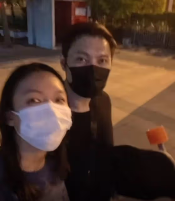 張梓琳高調秀恩愛!穿健美褲滑板顯九頭身比例,帥氣老公甘當配角