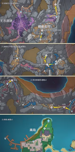 《原神》蜥蜴尾巴收集路線分享