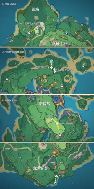 《原神》蜥蜴尾巴收集路線分享