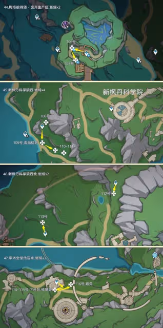 《原神》蜥蜴尾巴收集路線分享