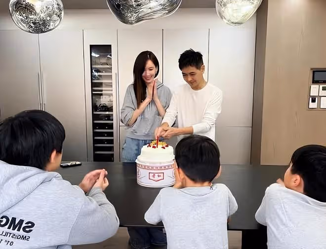 林志穎老婆穿寬鬆裙像懷孕，臉蛋圓潤胖一圈，網友：孕相很明顯