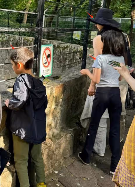 孫莉帶兒女出遊，多多氣質佳弟弟超帥氣，10歲多妹身高超媽媽肩膀
