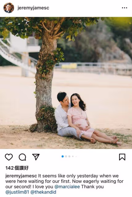 周潤發「前妻」再當外婆!愛女懷「二胎」肚大如籮,海邊拍「全家福」甜蜜溫馨