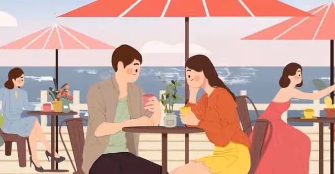 老婆最近逛菜市場的時間有點長,對她跟蹤,發現她婚外有人了