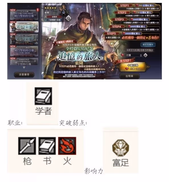 《歧路旅人手游》卡池規劃與角色優缺點分析