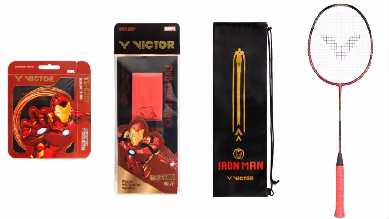 VICTOR鎖定漫威迷荷包～　用「雷神之鎚」打羽球太過癮