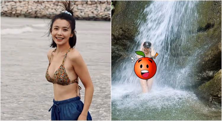 瀑布spa太激烈！八點檔女神「泳褲快掉了」　真實身材全都露
