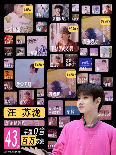 汪蘇瀧因《歌手》表現被質疑實力,粉絲稱汪蘇瀧有43首百萬收藏