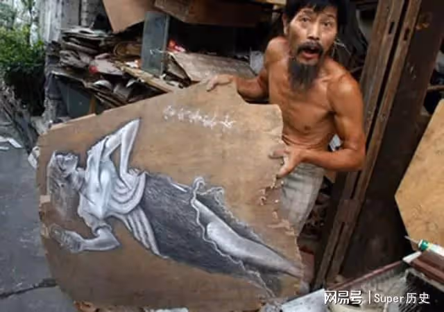 江西拾荒老人專注繪畫40年,妻子絕望攜子離開,專家:畫得一般