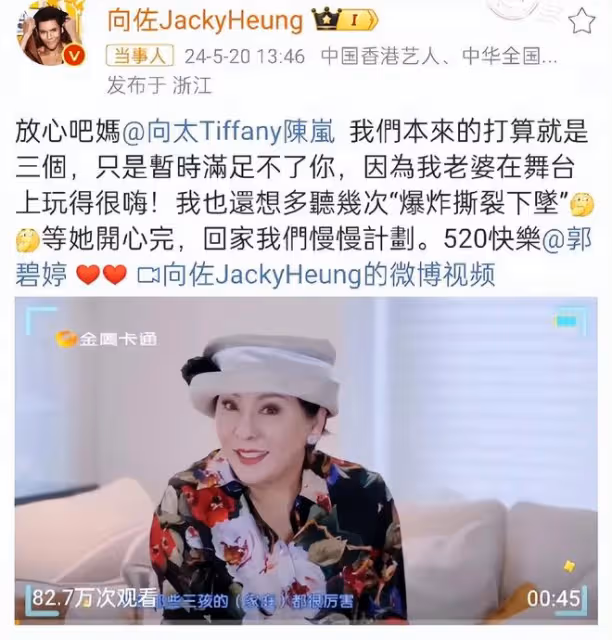 郭碧婷遭向太催生三胎,豪門生育觀念引發熱議,夫妻共識成關鍵