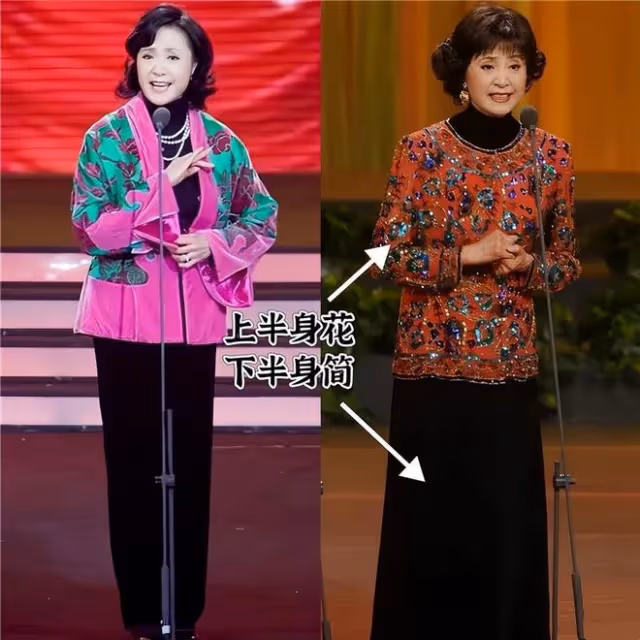 看了黃梅瑩和楊春霞的造型,我發現:穿衣不扮嫩,從容老去才真美
