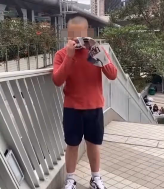 光頭男竟曾對蔡思貝照片做不雅動作！本尊回應：無恥狂徒