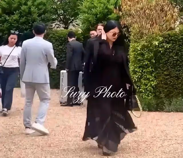 李湘坎城「重裝」亮相,身材發福富態十足!黑色造型也救不了場?