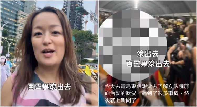 百靈果立法院外被罵滾出去　凱莉發聲：有點難過