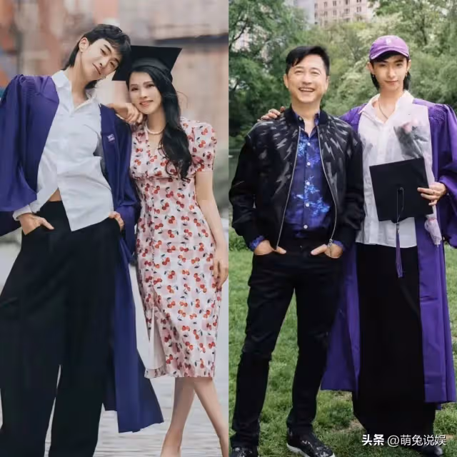 伊能靜兒子畢業回上海,妹妹接機,小米粒超粘哈利,兄妹感情超好