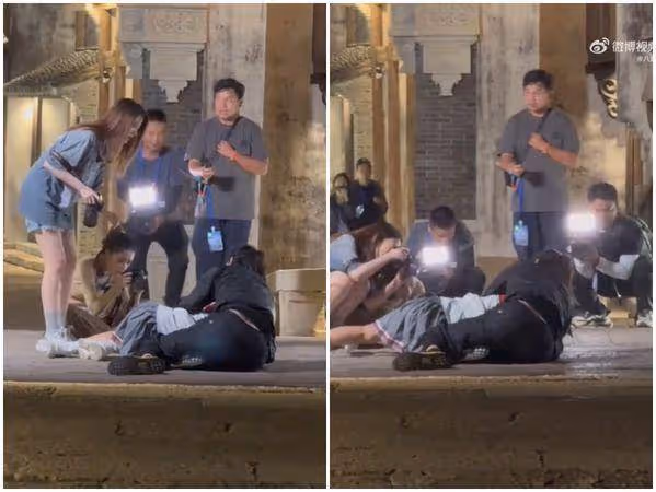 56歲那英錄影「被向佐撞倒摔地」!網痛罵節目組冷血 她直播曝現況
