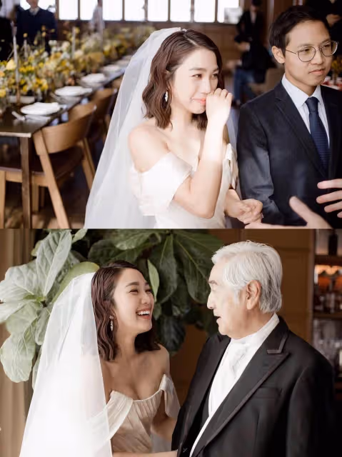 恭喜!香港知名星二代補辦中式婚禮,父親秦沛豪氣送支票