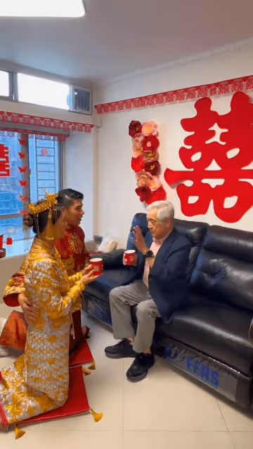 恭喜!TVB老戲骨兒子與太太補辦婚禮,兩人相愛9年前年已結婚
