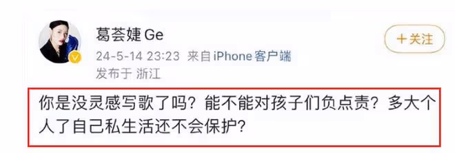 四個孩子三個媽，葛薈婕喊話汪峰有本事再生一個，森林北回應亮了