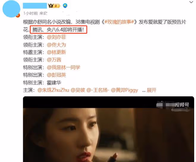 《玫瑰的故事》將空降央視,3大看點,要啥有啥,這回有好戲看了