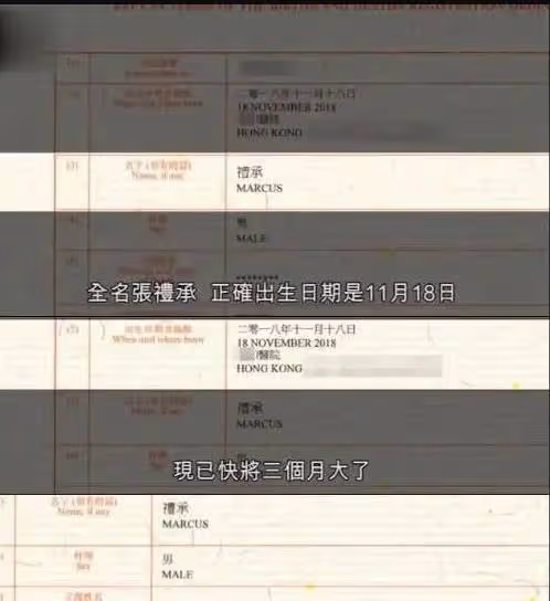 張柏芝三胎出生證曝光,父親那欄亮了 ,生父成娛樂圈一大難解之謎