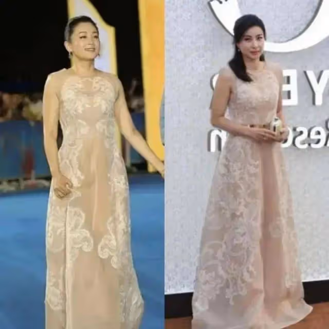 當郭晶晶與陳紅撞衫同一件禮服，我才徹底明白，什麼叫頂級骨相