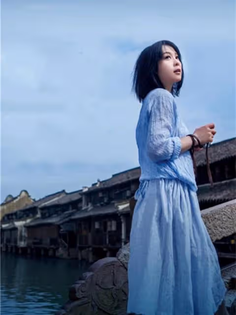 看了劉若英的穿搭,我發現:發蓬鬆、衣穿松,隨意親切又瀟灑