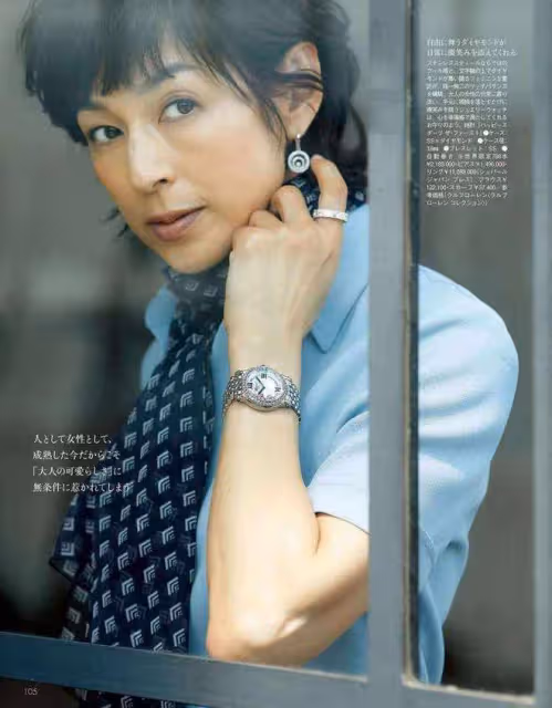 鈴木保奈美自然老去的樣子真美,尤其是配飾好會搭配,優雅又帥氣
