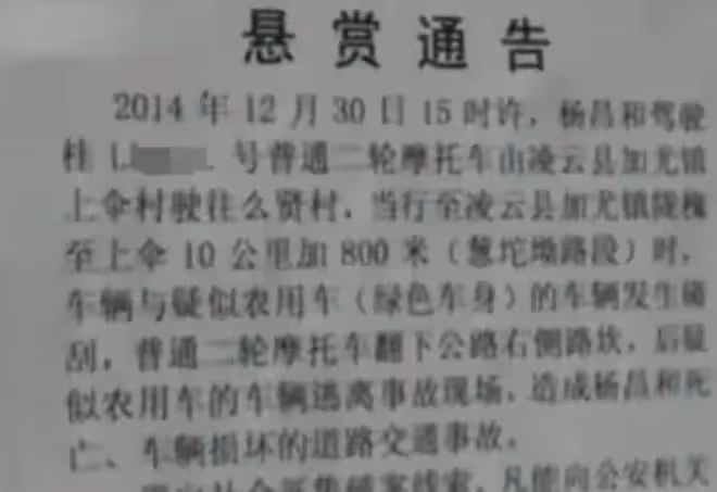 2014年,廣西男子交通肇事致人死亡逃逸,目擊者索要無度,遭滅口